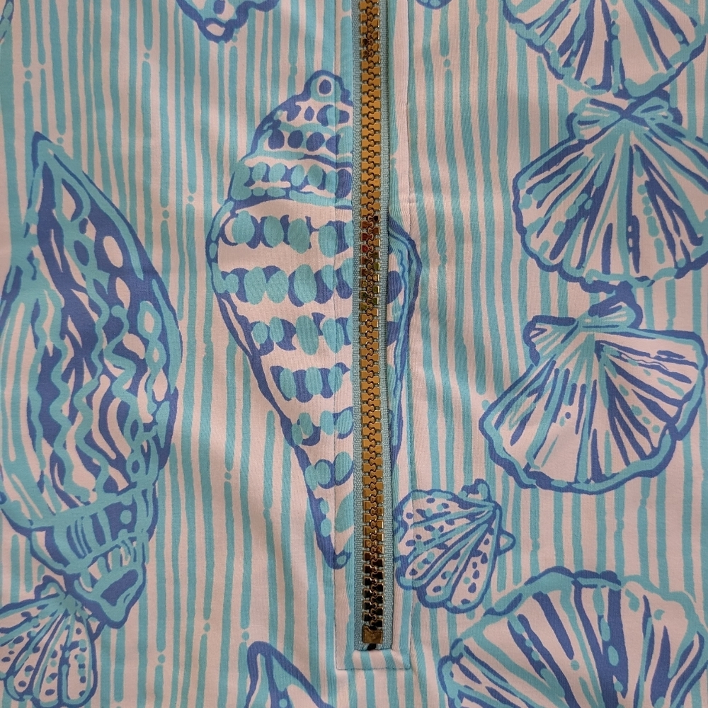 NWT Lilly Pulitzer Randee Short Sleeve Rashguard Swimsuit - Picture 7 of 10